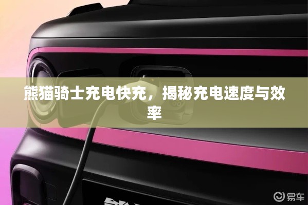 熊貓騎士充電快充，揭秘充電速度與效率