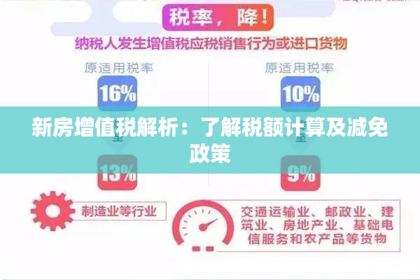 新房增值稅解析:了解稅額計(jì)算及減免政策