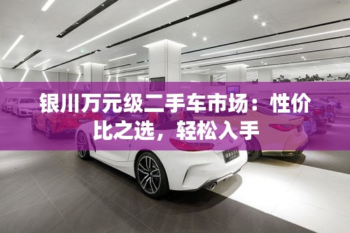銀川萬元級二手車市場：性價比之選，輕松入手
