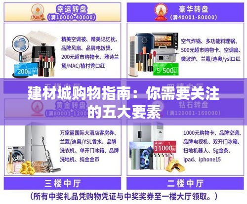 建材城購(gòu)物指南：你需要關(guān)注的五大要素