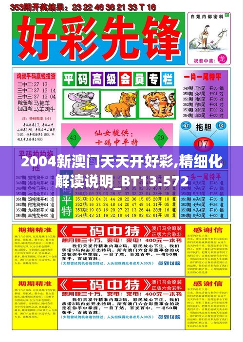 2004新澳門天天開好彩,精細(xì)化解讀說明_BT13.572