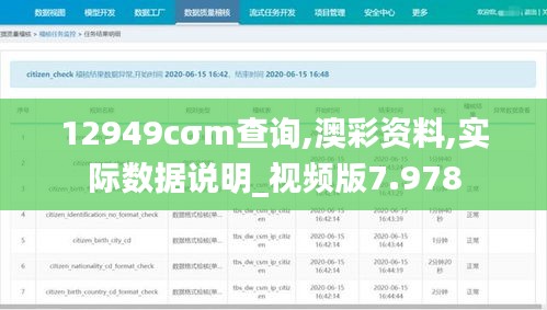 12949cσm查詢,澳彩資料,實(shí)際數(shù)據(jù)說明_視頻版7.978
