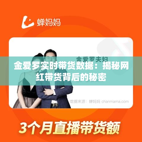 金愛羅實(shí)時(shí)帶貨數(shù)據(jù)：揭秘網(wǎng)紅帶貨背后的秘密