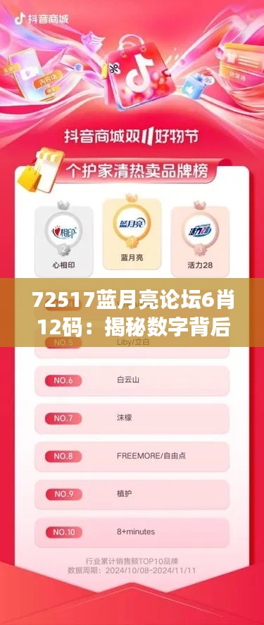 72517藍(lán)月亮論壇6肖12碼：揭秘?cái)?shù)字背后的彩票秘籍