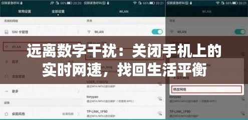 遠(yuǎn)離數(shù)字干擾：關(guān)閉手機(jī)上的實(shí)時(shí)網(wǎng)速，找回生活平衡