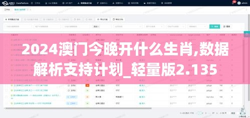 2024澳門今晚開什么生肖,數(shù)據(jù)解析支持計劃_輕量版2.135