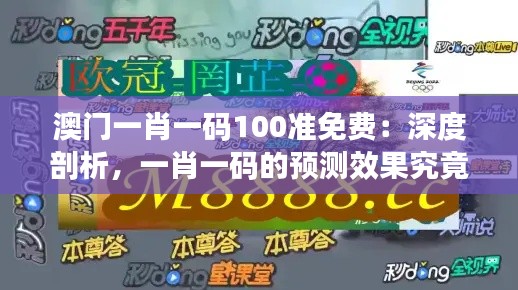 澳門一肖一碼100準免費：深度剖析，一肖一碼的預測效果究竟如何？