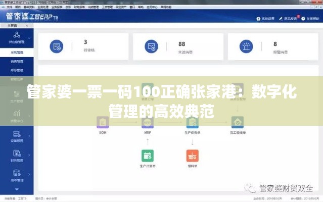管家婆一票一碼100正確張家港:數(shù)字化管理的高效典范