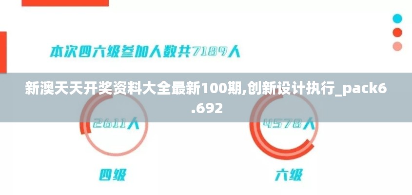 新澳天天開獎資料大全最新100期,創(chuàng)新設(shè)計執(zhí)行_pack6.692