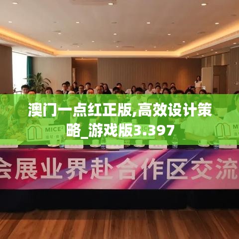 澳門一點紅正版,高效設計策略_游戲版3.397