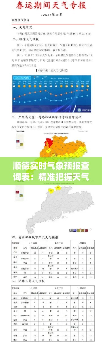 順德實時氣象預(yù)報查詢表：精準(zhǔn)把握天氣變化，暢享美好生活