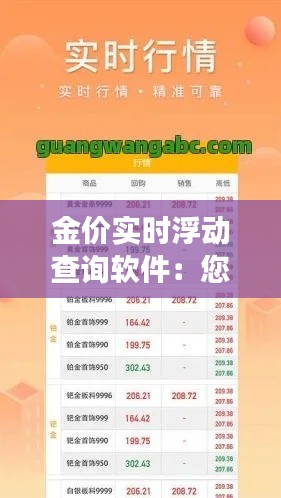 金價實時浮動查詢軟件:您的隨身貴金屬市場導航儀