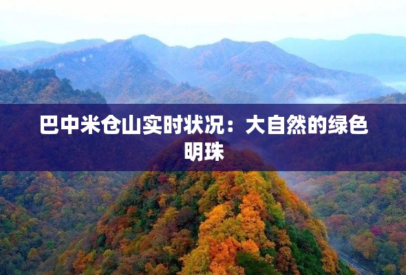 巴中米倉山實時狀況：大自然的綠色明珠