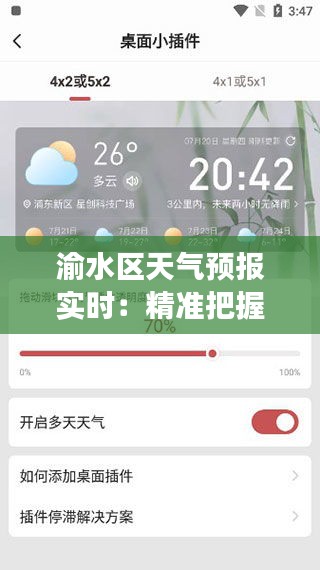 渝水區(qū)天氣預(yù)報實(shí)時：精準(zhǔn)把握天氣變化，暢享美好生活
