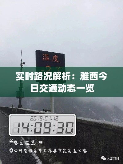 實(shí)時路況解析：雅西今日交通動態(tài)一覽