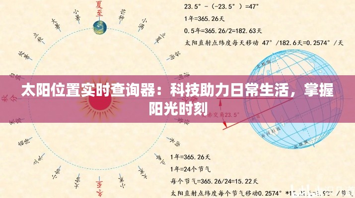 太陽位置實時查詢器：科技助力日常生活，掌握陽光時刻