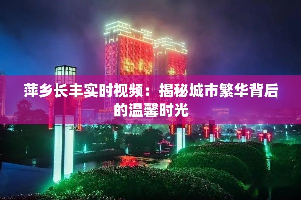 萍鄉(xiāng)長豐實時視頻：揭秘城市繁華背后的溫馨時光