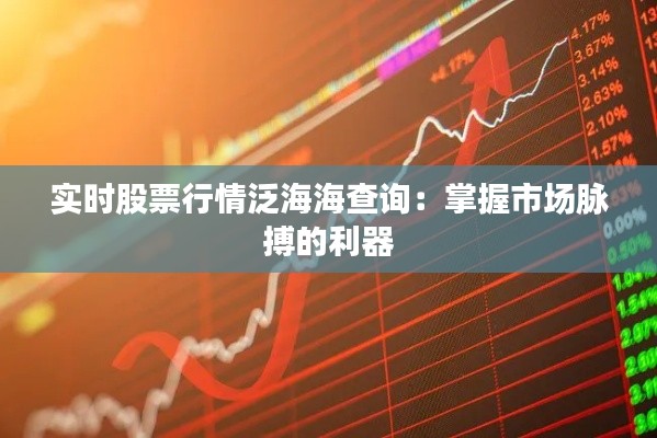 實(shí)時(shí)股票行情泛海海查詢：掌握市場(chǎng)脈搏的利器