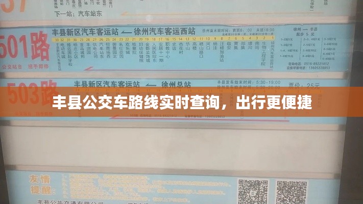 豐縣公交車路線實時查詢，出行更便捷