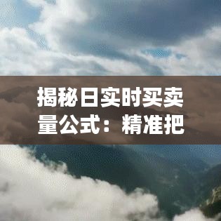揭秘日實(shí)時(shí)買賣量公式：精準(zhǔn)把握市場脈搏的利器
