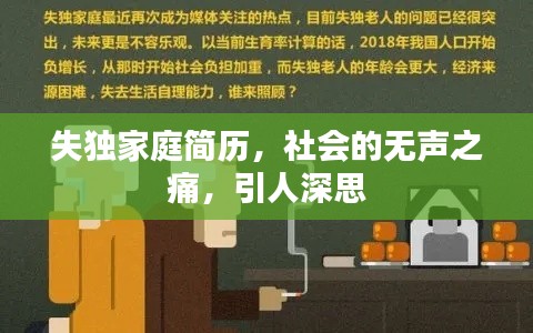失獨(dú)家庭簡歷，社會的無聲之痛，引人深思