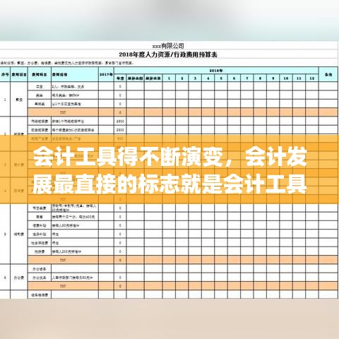 會(huì)計(jì)工具得不斷演變，會(huì)計(jì)發(fā)展最直接的標(biāo)志就是會(huì)計(jì)工具的不斷發(fā)展 
