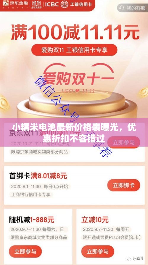 小糯米電池最新價格表曝光，優(yōu)惠折扣不容錯過