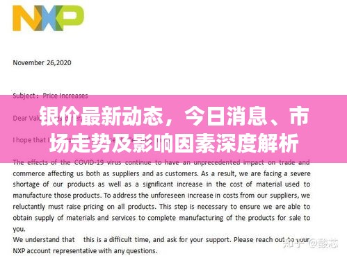 銀價(jià)最新動(dòng)態(tài)，今日消息、市場(chǎng)走勢(shì)及影響因素深度解析
