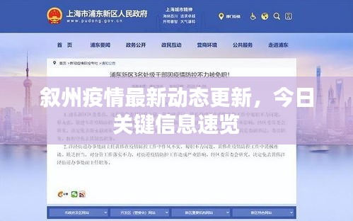 敘州疫情最新動(dòng)態(tài)更新，今日關(guān)鍵信息速覽