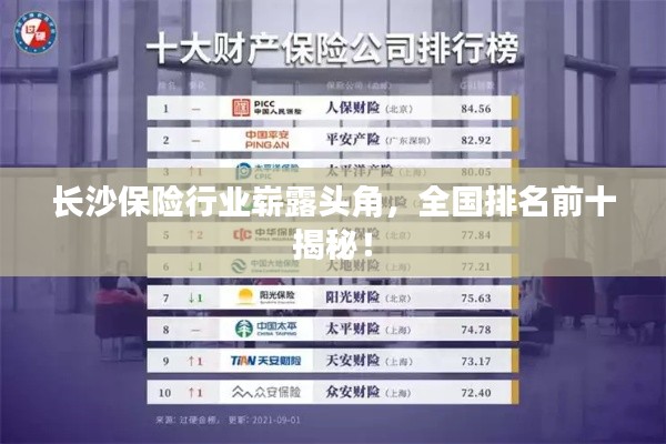 長沙保險(xiǎn)行業(yè)嶄露頭角，全國排名前十揭秘！