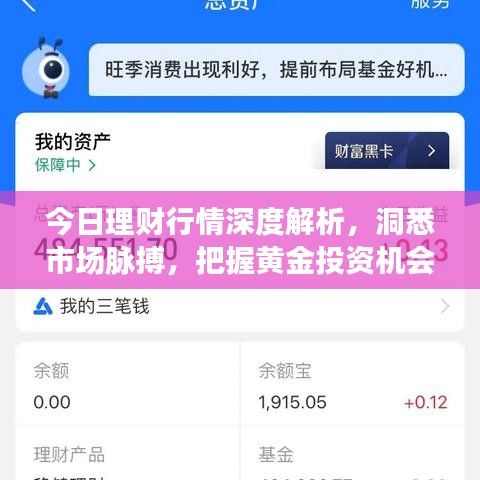 今日理財行情深度解析，洞悉市場脈搏，把握黃金投資機會