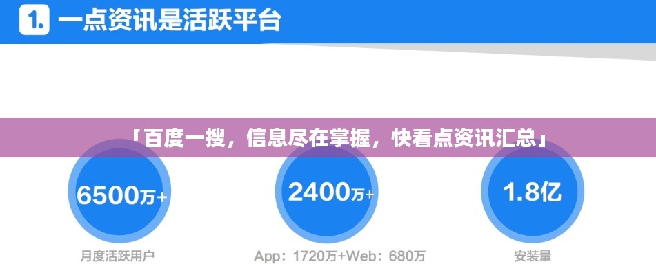 「百度一搜，信息盡在掌握，快看點資訊匯總」