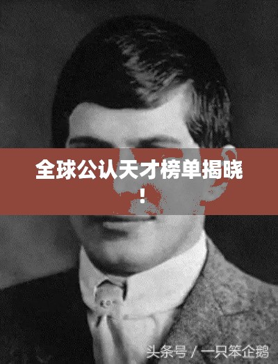 全球公認(rèn)天才榜單揭曉！