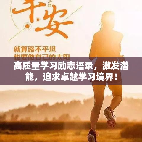 高質(zhì)量學(xué)習(xí)勵(lì)志語錄，激發(fā)潛能，追求卓越學(xué)習(xí)境界！