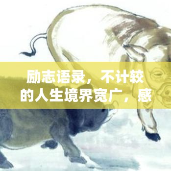 勵(lì)志語錄，不計(jì)較的人生境界寬廣，感悟人生真諦