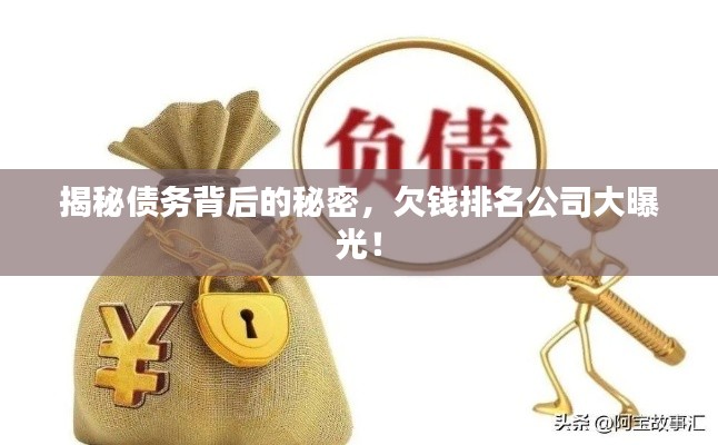 揭秘債務(wù)背后的秘密，欠錢(qián)排名公司大曝光！