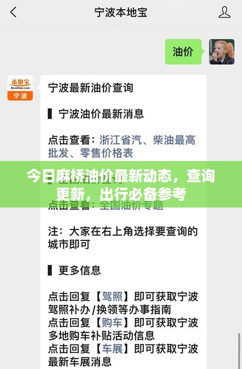 今日麻橋油價(jià)最新動(dòng)態(tài)，查詢更新，出行必備參考