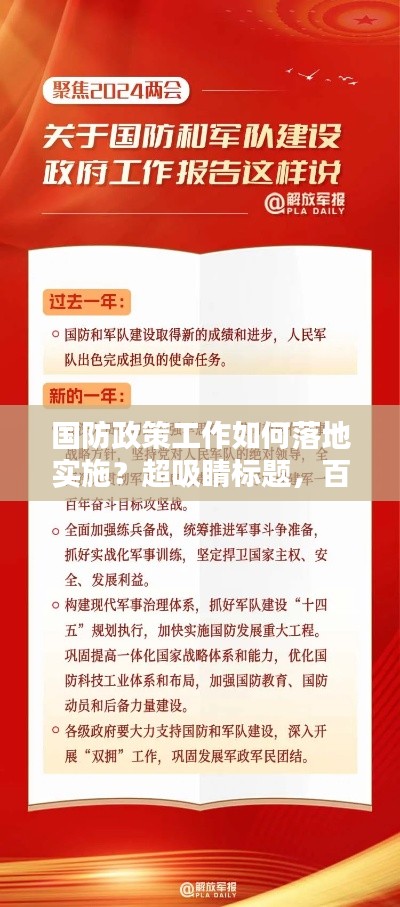 國防政策工作如何落地實施？超吸睛標題，百度收錄標準。