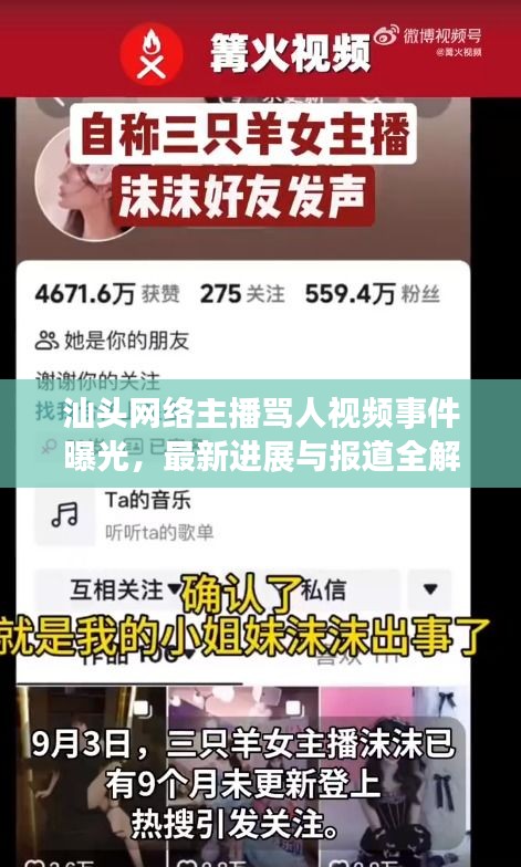 汕頭網(wǎng)絡主播罵人視頻事件曝光，最新進展與報道全解析