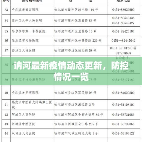 訥河最新疫情動(dòng)態(tài)更新，防控情況一覽