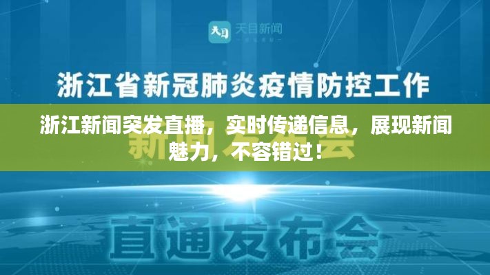 浙江新聞突發(fā)直播，實(shí)時(shí)傳遞信息，展現(xiàn)新聞魅力，不容錯(cuò)過！