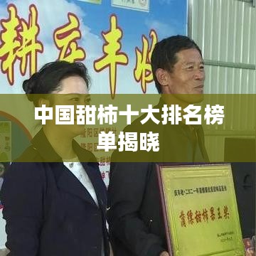 中國甜柿十大排名榜單揭曉