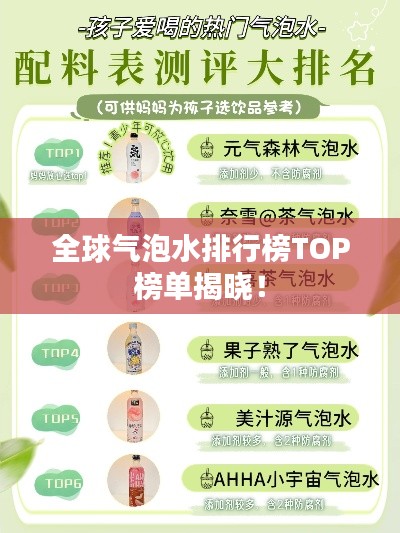 全球氣泡水排行榜TOP榜單揭曉！
