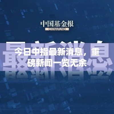 今日中指最新消息，重磅新聞一覽無余
