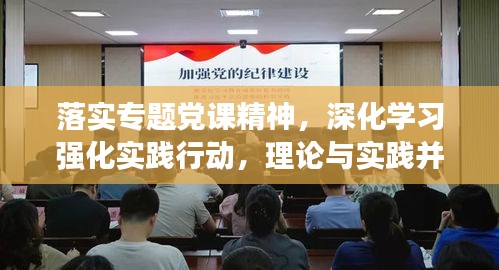 落實專題黨課精神，深化學(xué)習(xí)強化實踐行動，理論與實踐并重，推動行動落實