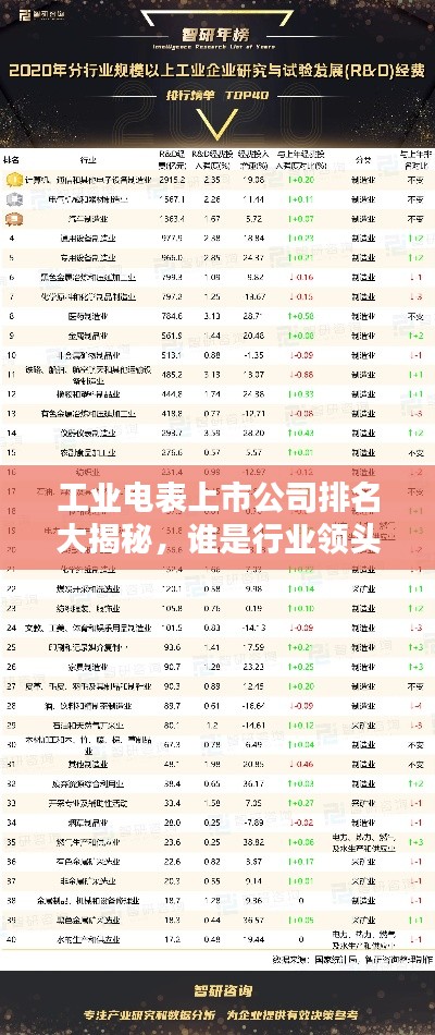 工業(yè)電表上市公司排名大揭秘，誰(shuí)是行業(yè)領(lǐng)頭羊？