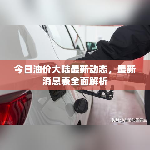 今日油價(jià)大陸最新動(dòng)態(tài)，最新消息表全面解析