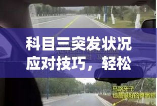 科目三突發(fā)狀況應(yīng)對技巧，輕松應(yīng)對駕駛考試意外狀況！