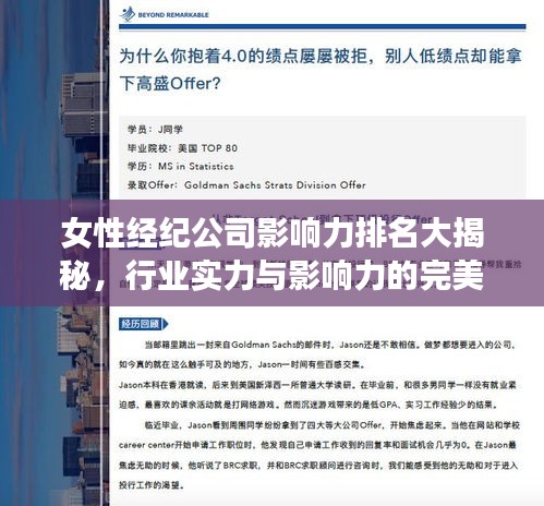 女性經(jīng)紀公司影響力排名大揭秘，行業(yè)實力與影響力的完美結(jié)合！