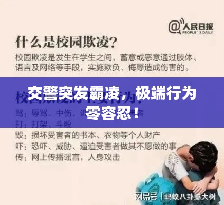 交警突發(fā)霸凌，極端行為零容忍！